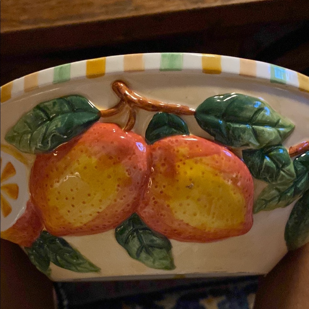 Fruit-Themed Ceramic Bowl
